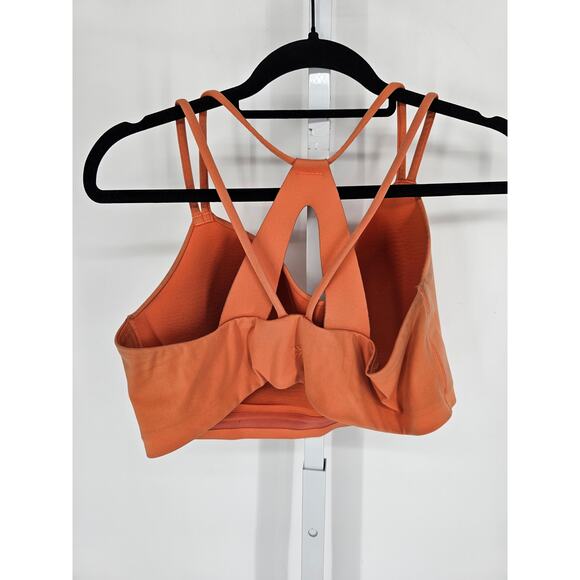 All In Motion womens Sz XL Lightly Padded Sports Bra Orange Strappy - Picture 3 of 5